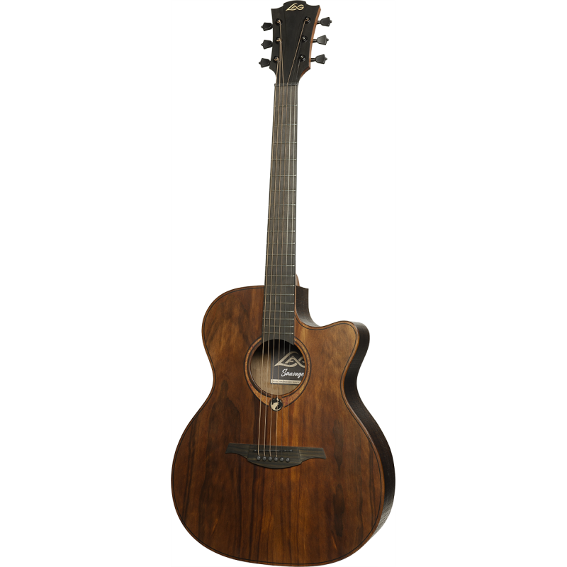 LAG SAUVAGE-ACE guitare acoustique sauvage auditorium pan coupé électro