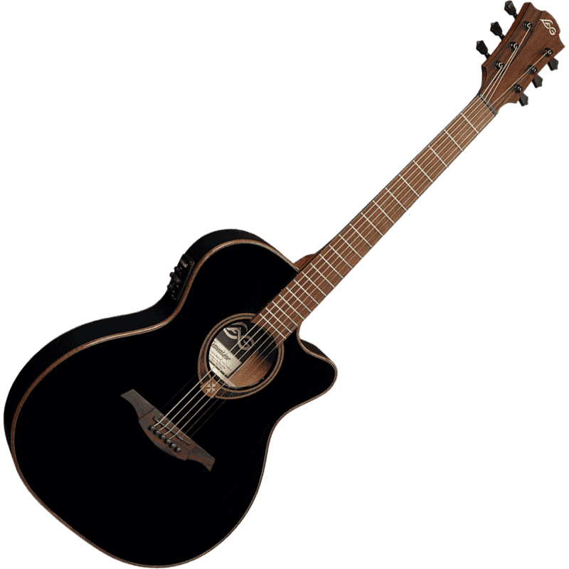 LAG T118ASCE-BLK auditorium slim cutaway electro black