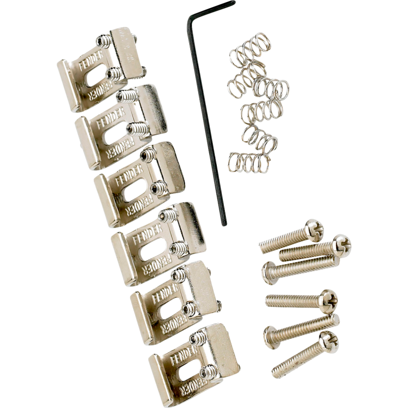 FENDER American Vintage Stratocaster Bridge Saddles 6 Nickel