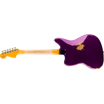 FENDER CUSTOM SHOP 1965 Jaguar Heavy Relic touche palissandre Faded Purple Metallic