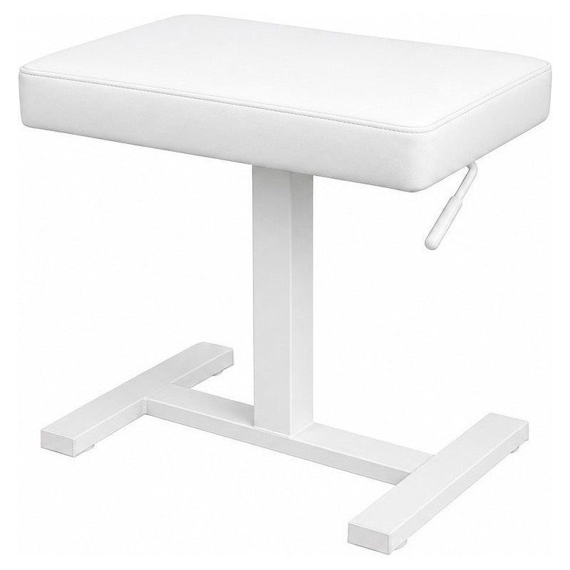 GOLIATH PB300-WHM SWH banquette hydraulique mono pied blanc mat Skai blanc