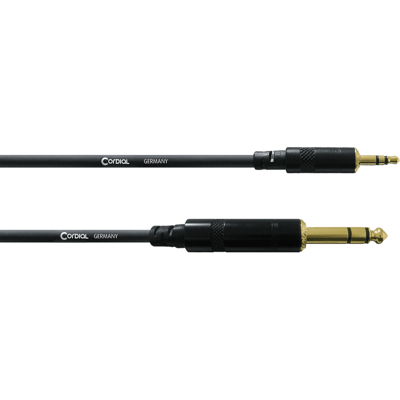 CORDIAL CFM1.5WV câble audio stéréo minijack/jack 1,5 m