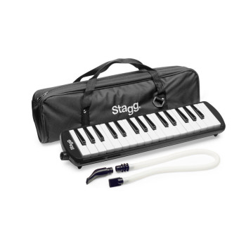 STAGG MELOSTA32 BK mélodica noir en plastique 32 touches housse noire