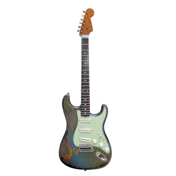 FENDER CUSTOM SHOP Strat 63 Lake Placid Blue over Sunburst Masterbuilt Dale Wilson