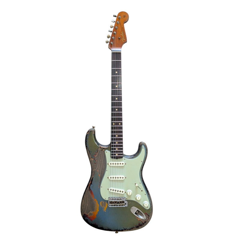 FENDER CUSTOM SHOP Stratocaster 63 Lake Placid Blue over Sunburst Masterbuilt Dale Wilson