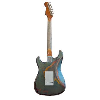 FENDER CUSTOM SHOP Stratocaster 63 Lake Placid Blue over Sunburst Masterbuilt Dale Wilson