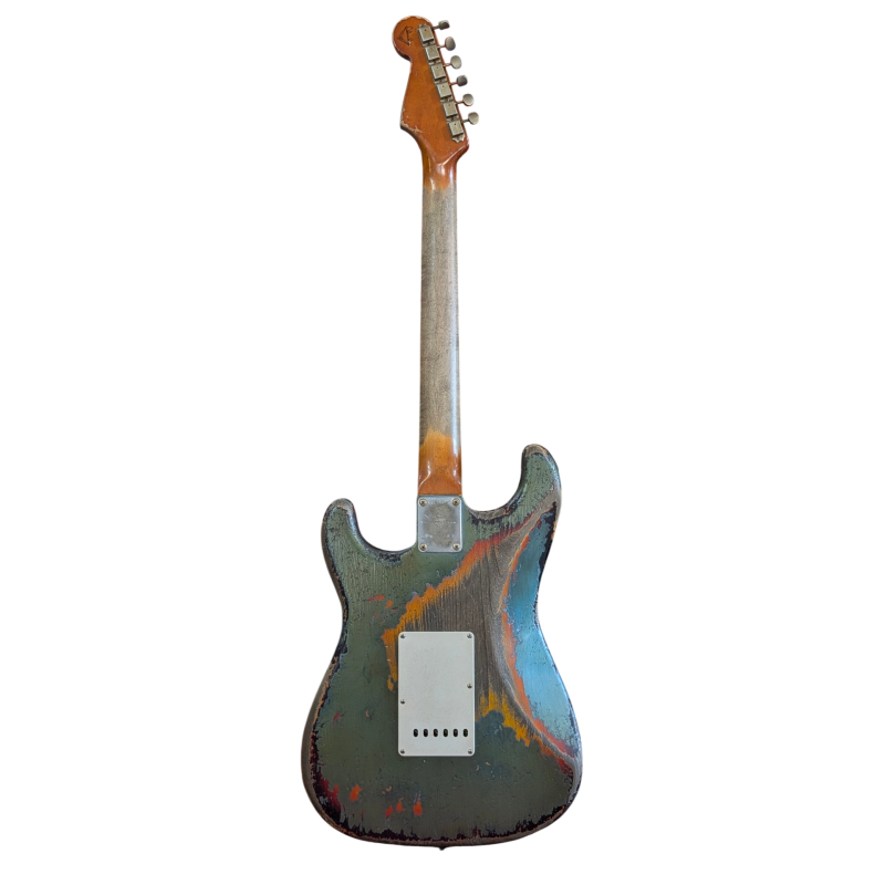 FENDER CUSTOM SHOP Stratocaster 63 Lake Placid Blue over Sunburst Masterbuilt Dale Wilson