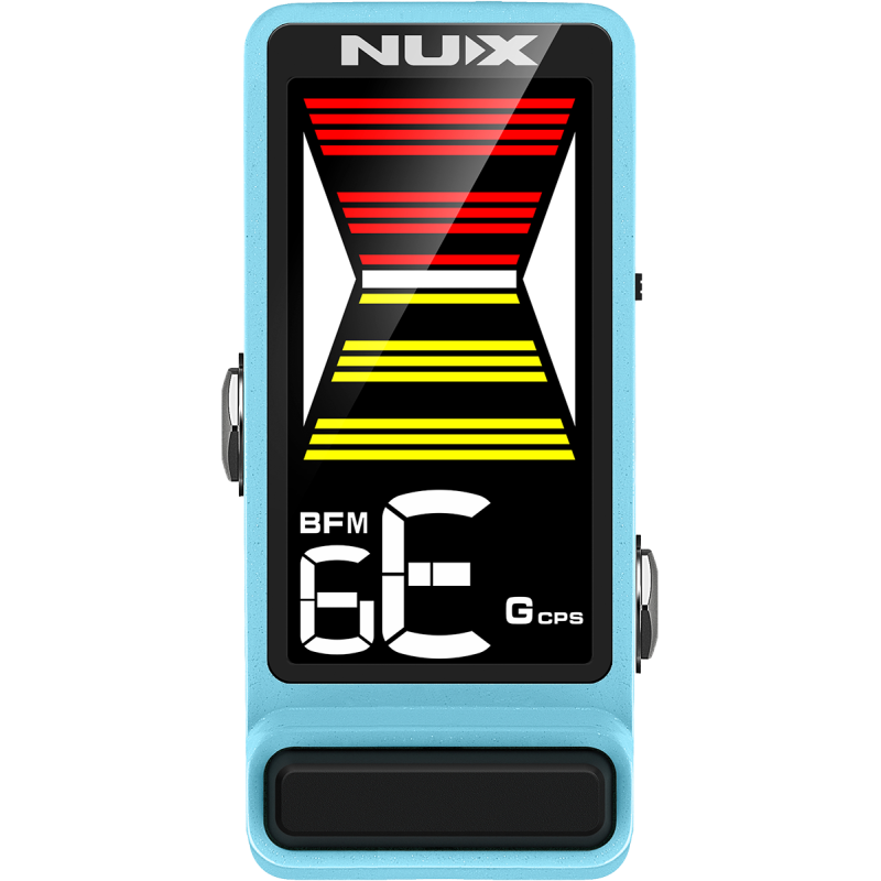NUX FLOWTUNE2-BLUE pédale accordeur guitare compact lcd couleur - bleu
