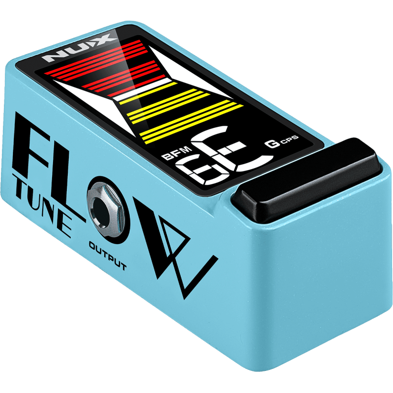 NUX FLOWTUNE2-BLUE pédale accordeur guitare compact lcd couleur - bleu