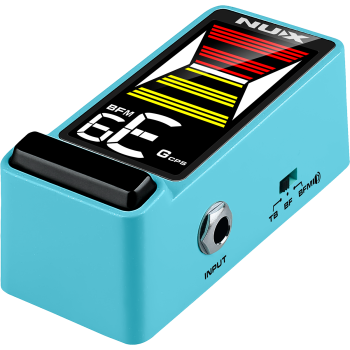 NUX FLOWTUNE2-BLUE pédale accordeur guitare compact lcd couleur - bleu