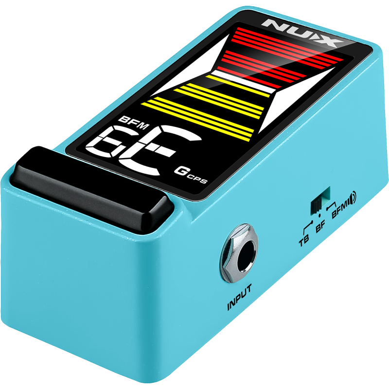 NUX FLOWTUNE2-BLUE pédale accordeur guitare compact lcd couleur - bleu