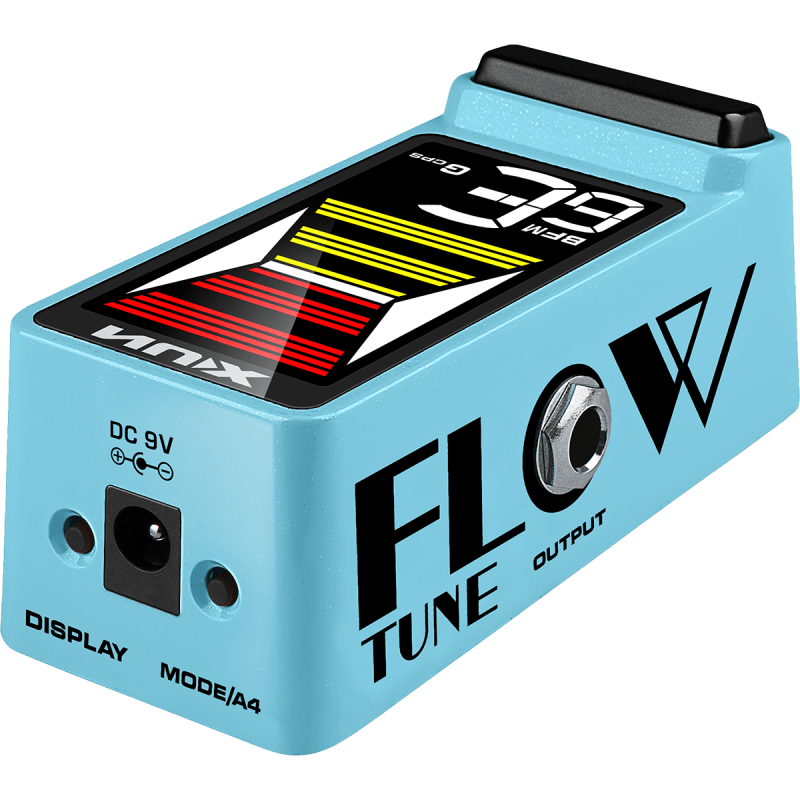 NUX FLOWTUNE2-BLUE pédale accordeur guitare compact lcd couleur - bleu