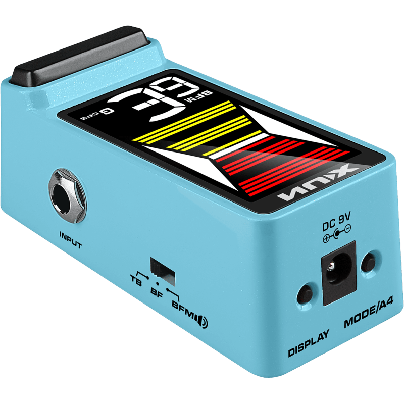 NUX FLOWTUNE2-BLUE pédale accordeur guitare compact lcd couleur - bleu