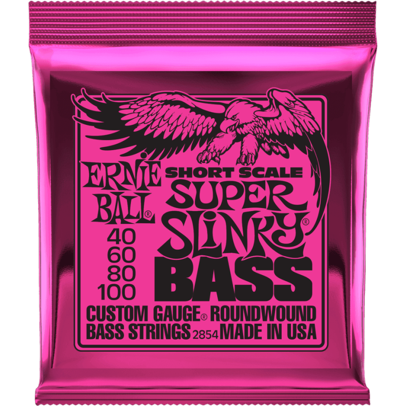 ERNIE BALL 2854 slinky nickel wound super slinky short scale 40-100