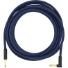 FENDER Festival Instrument Cable Straight/Angle 18.6' Pure Hemp Blue Dream