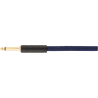 FENDER Festival Instrument Cable Straight/Angle 18.6' Pure Hemp Blue Dream
