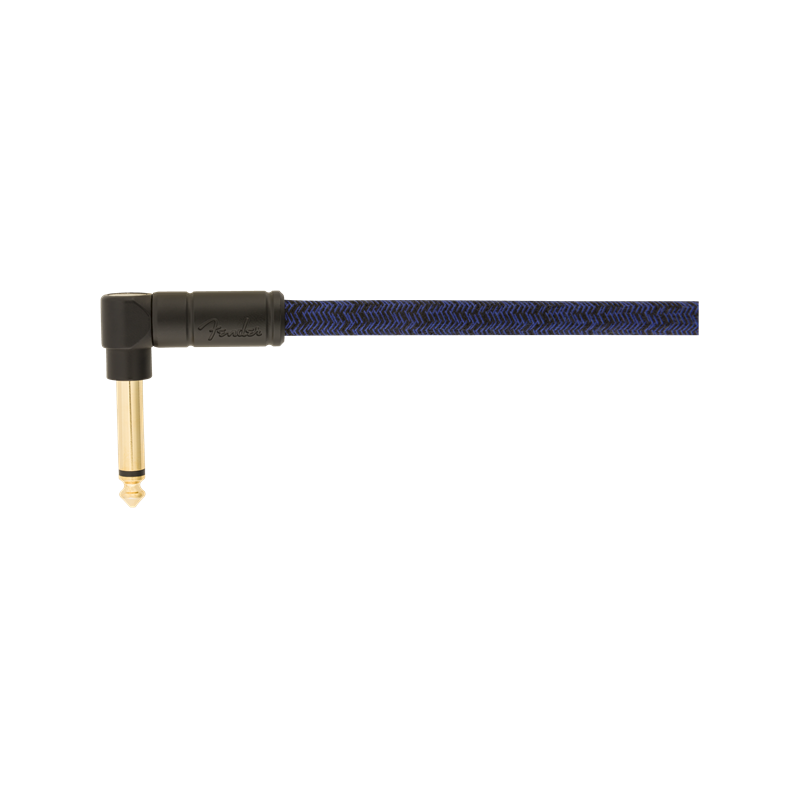 FENDER Festival Instrument Cable Straight/Angle 18.6' Pure Hemp Blue Dream