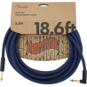 FENDER Festival Instrument Cable Straight/Angle 18.6' Pure Hemp Blue Dream