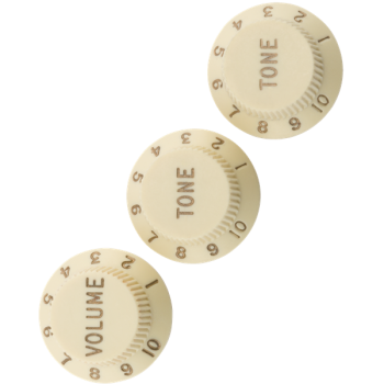 FENDER Road Worn Strat Knobs Aged White