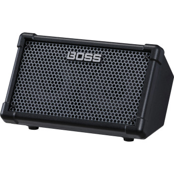 BOSS CUBE-STREET 2 10 watt stereo dual channel amplifier battery powered including looper vocal harmony and other effects black