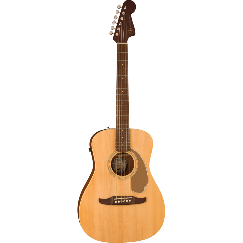 FENDER Malibu Player touche Noyer Gold Pickguard Natural