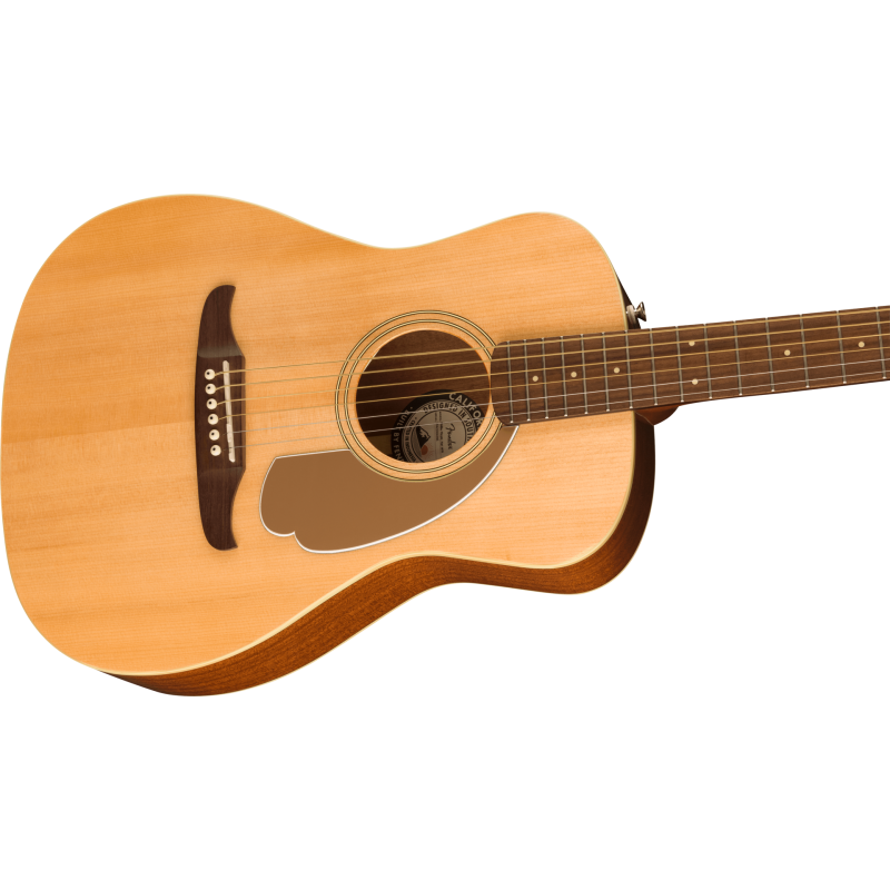 FENDER Malibu Player touche Noyer Gold Pickguard Natural