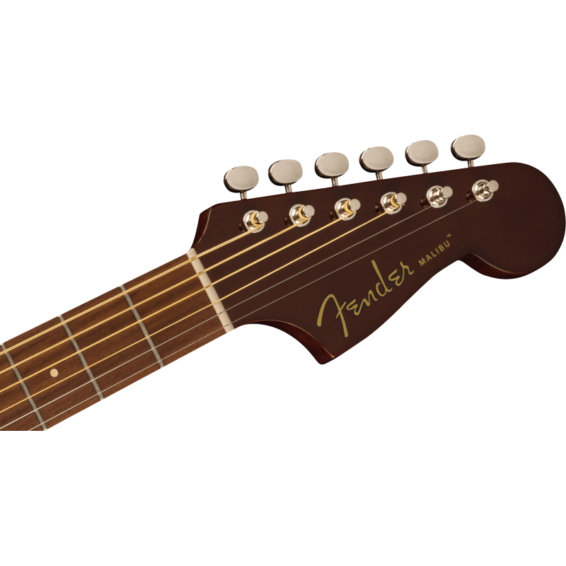 FENDER Malibu Player touche Noyer Gold Pickguard Natural
