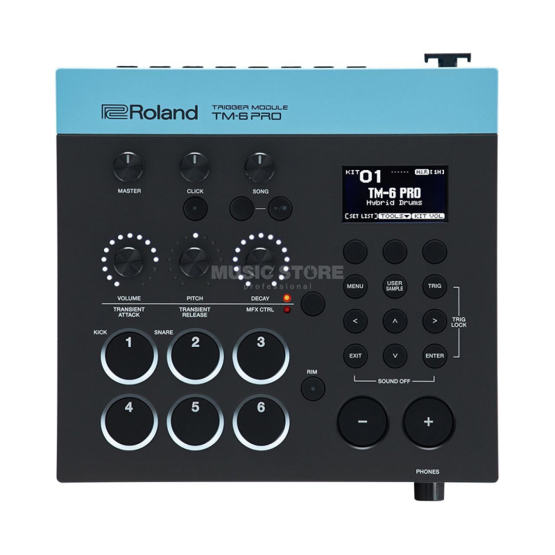 ROLAND TM-6 PRO hybrid trigger module avec 6 trigger inputs individual outputs and user-sample load function