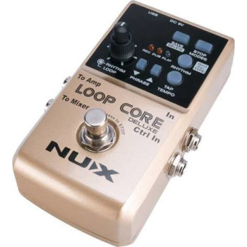NUX LOOPCORE-DELUXE Pedale looper & boîte a rythmes + pedalier 2 voies