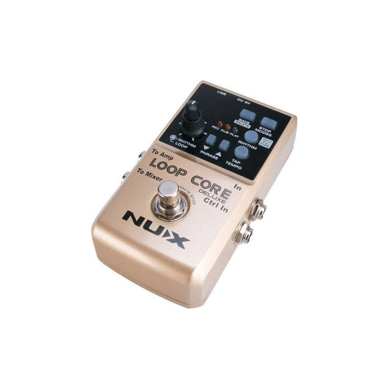 NUX LOOPCORE-DELUXE Pedale looper & boîte a rythmes + pedalier 2 voies