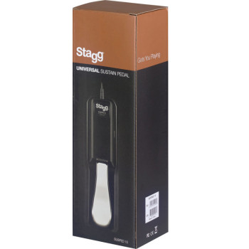 STAGG SUSPED 10 pédale de sustain universelle pour piano ou clavier électronique avec inverseur de polarité