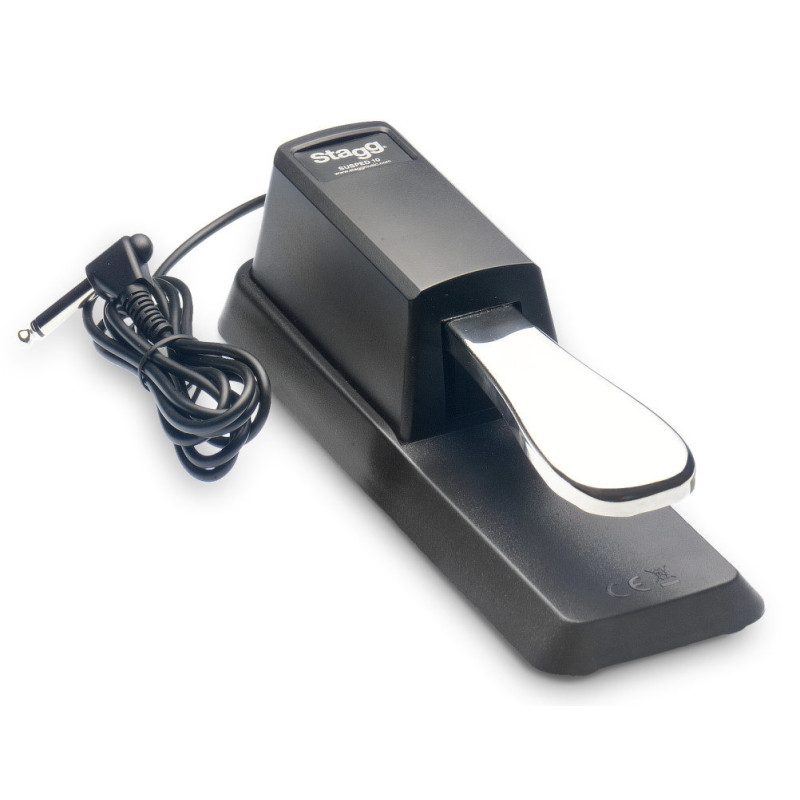 STAGG SUSPED 10 pédale de sustain universelle pour piano ou clavier électronique avec inverseur de polarité