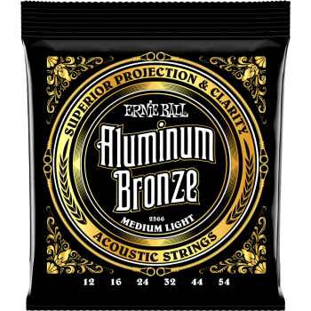 ERNIE BALL 2566 aluminium bronze medium light 12-54