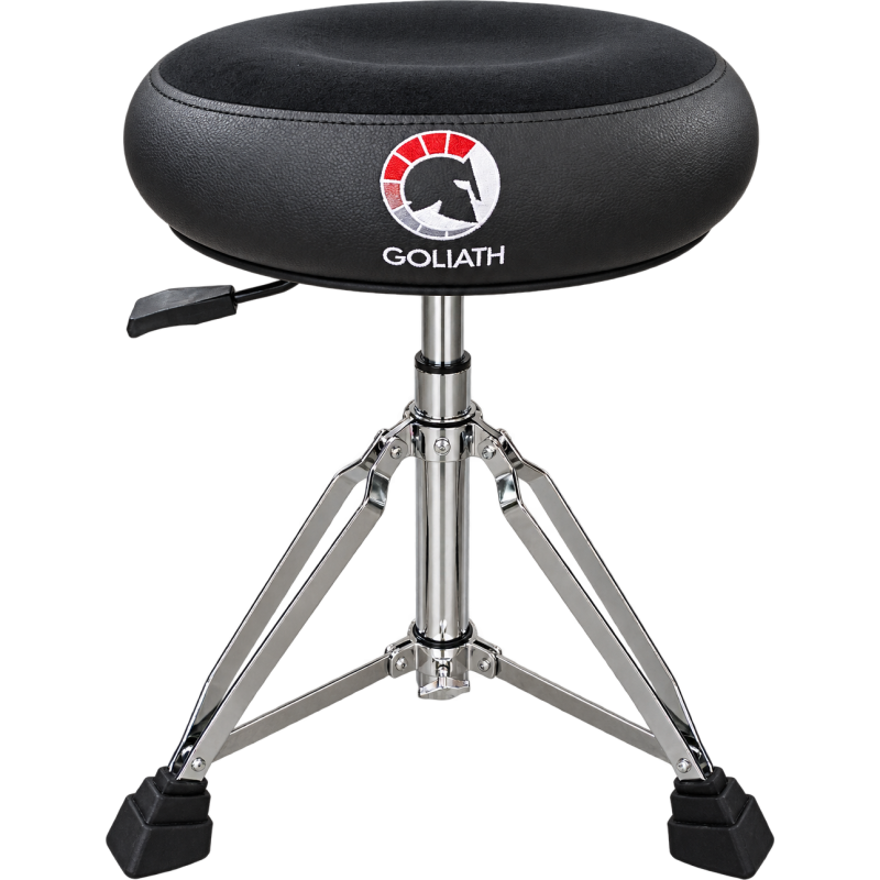 GOLIATH DS904 siege batteur assise ronde hydraulique noir velour noir