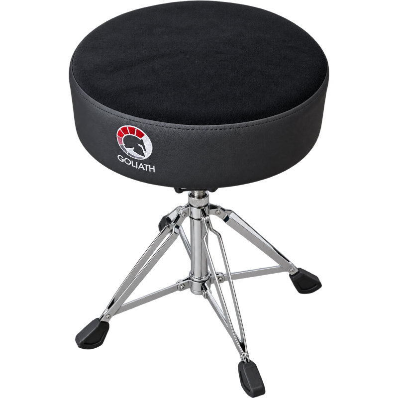 GOLIATH DS901 siege batteur 4pieds noir velour noir